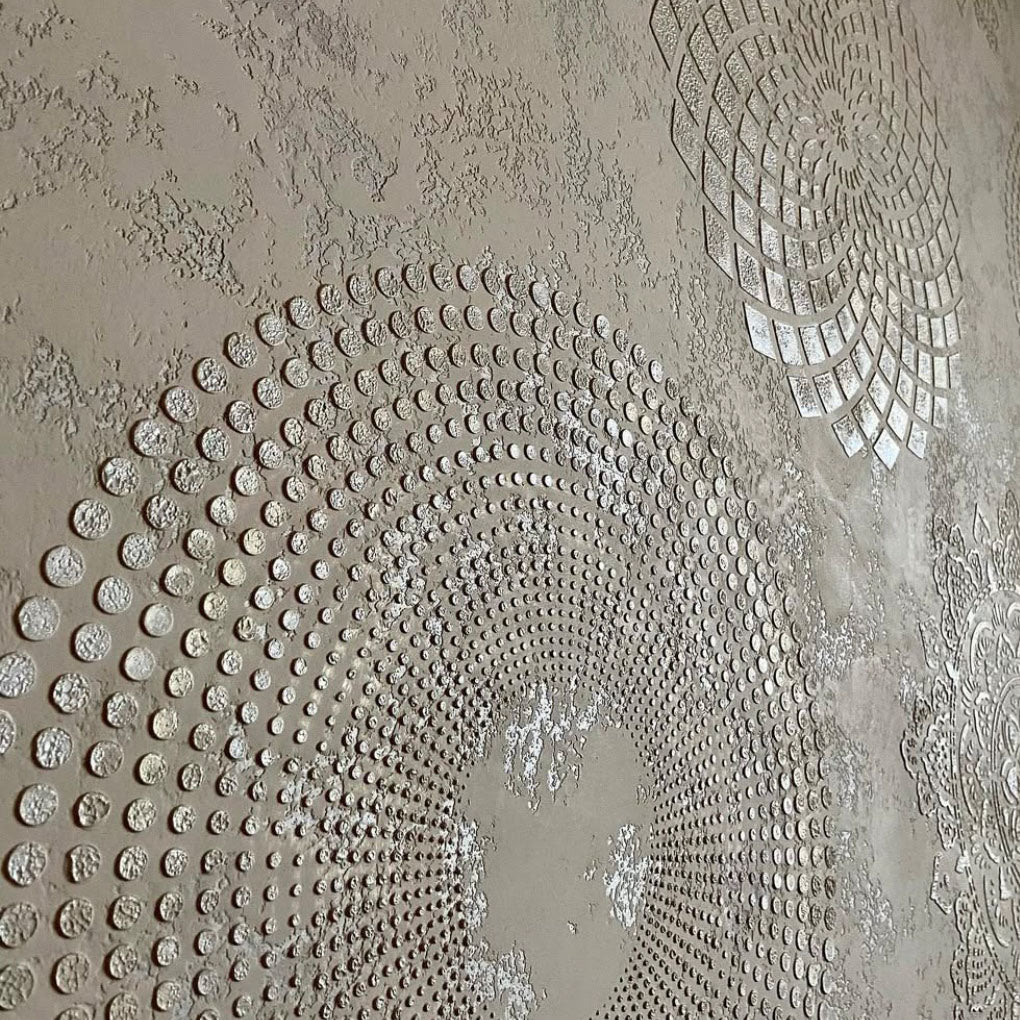 Inspiration in the details: DFA stencil Round pattern for true connoisseurs of style 0.3-1 mm (C00016-d)