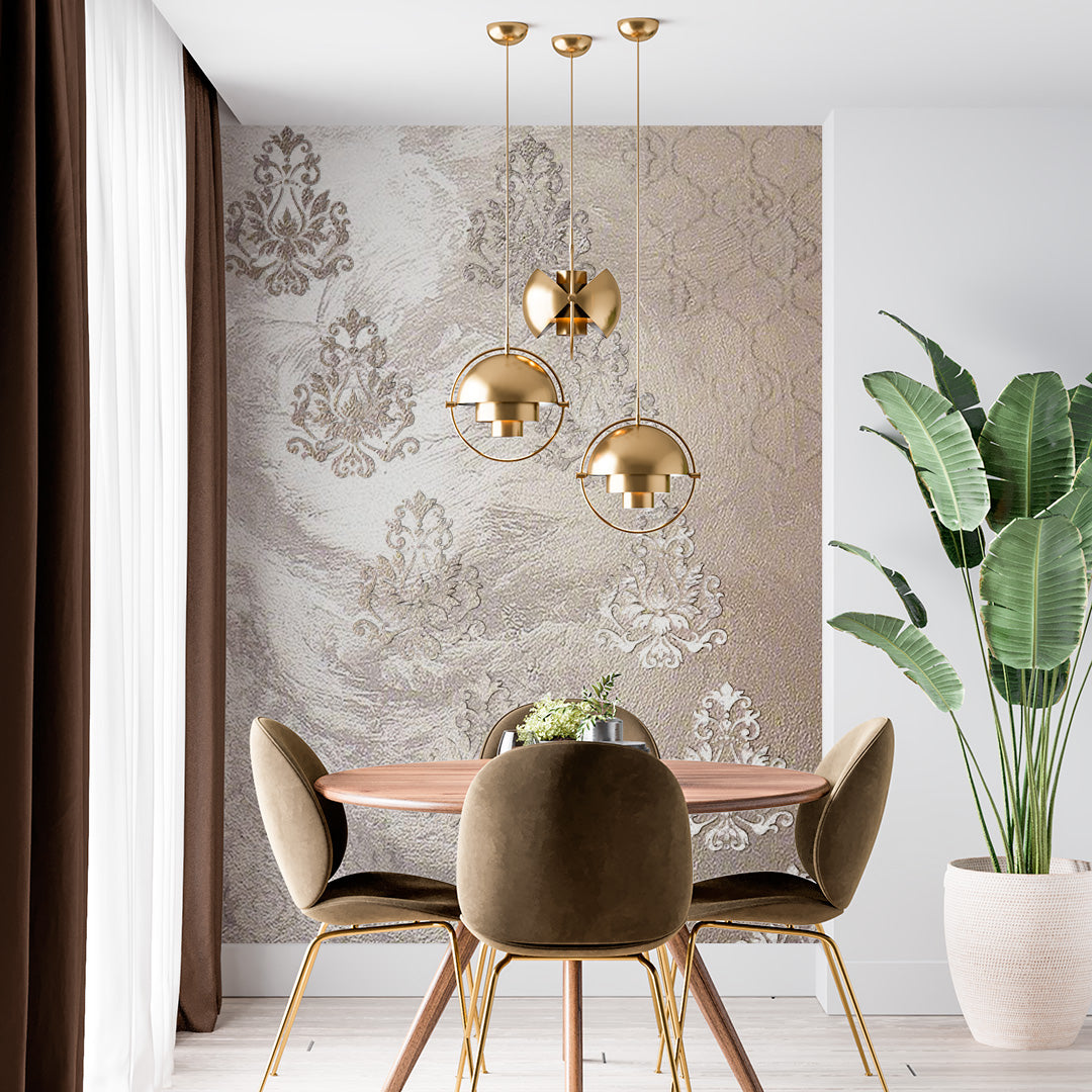 Luxury wall decor stencil DFA Damask for paint and plaster 0.3-1mm (D00045)