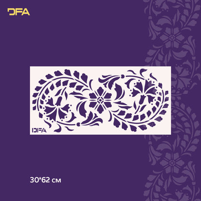 Stencil decorative DFA Border for plaster and paint 0.3-1 mm (B00077)