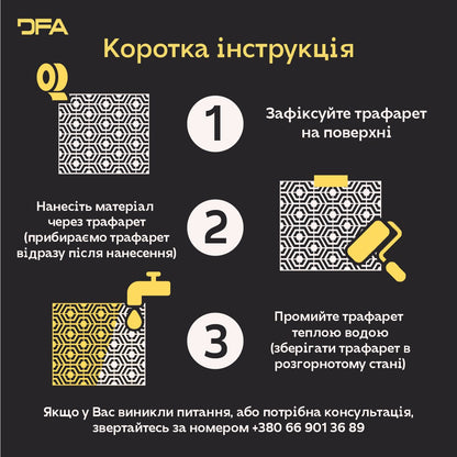 Create unique designs with the DFA Stencil Round Pattern 0.3-1mm (C00108)