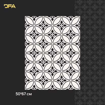 Stencil DFA for decoration Geometry for plaster and paint 0.3-1 mm (G00150)