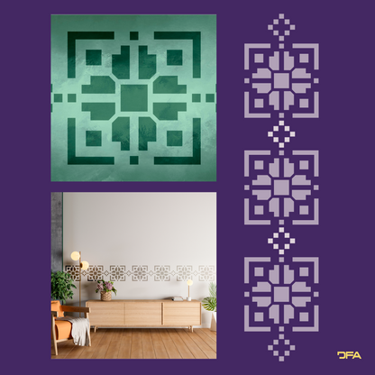 Stencil DFA Embroidery for plaster and paint 0.3-1mm (Z00051)