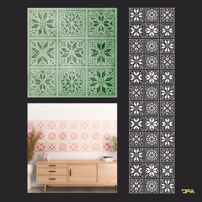 Stencil DFA Embroidery for plaster and paint 0.3-1mm (Z00056)