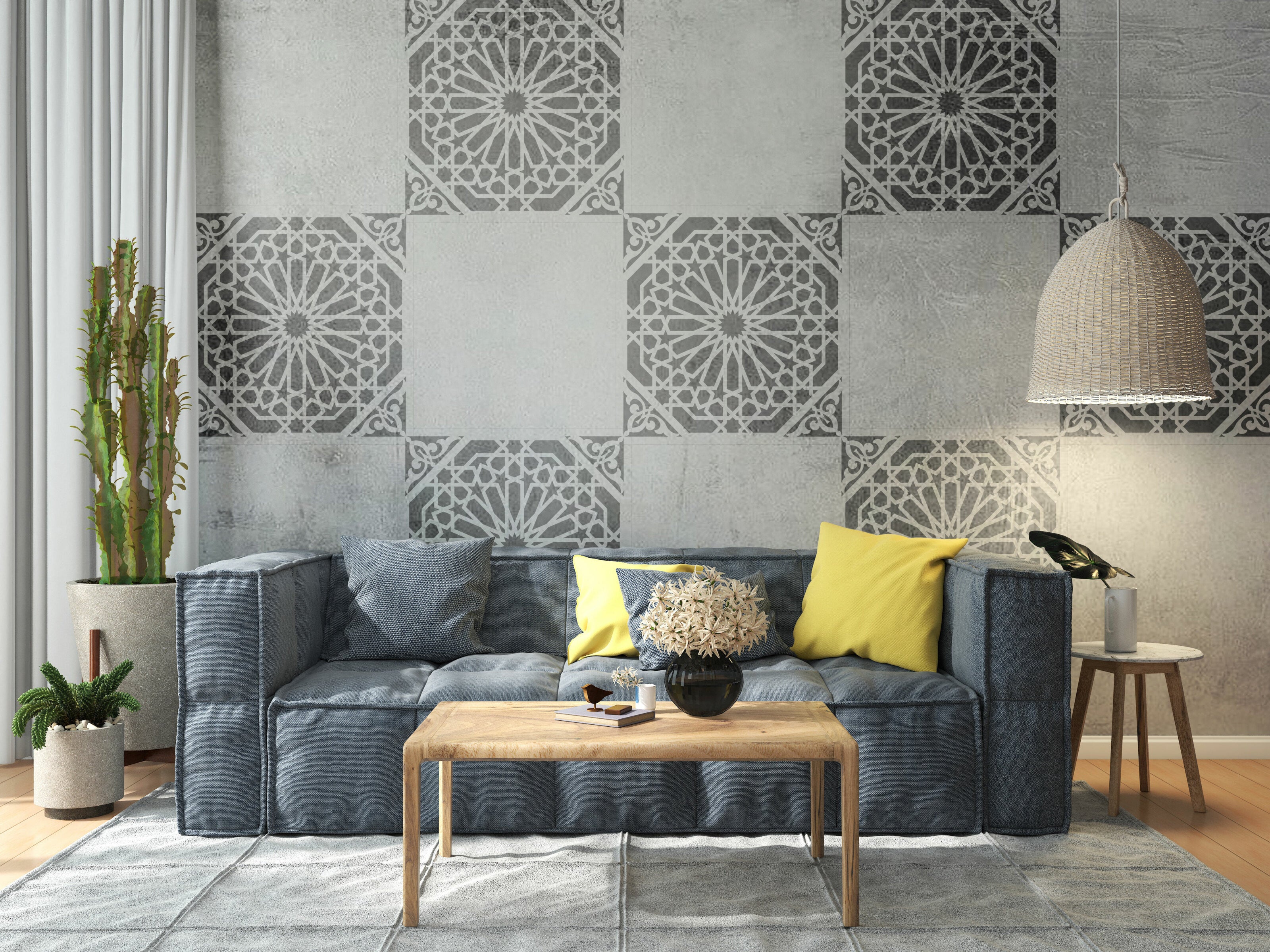 Decorative stencil DFA square pattern, 0.3-1mm (K00014)