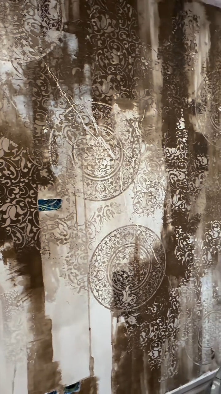 Stencils DFA decor set for plaster and paint (Eastern 21 + Round 14) 0.3-1 mm (N00136)