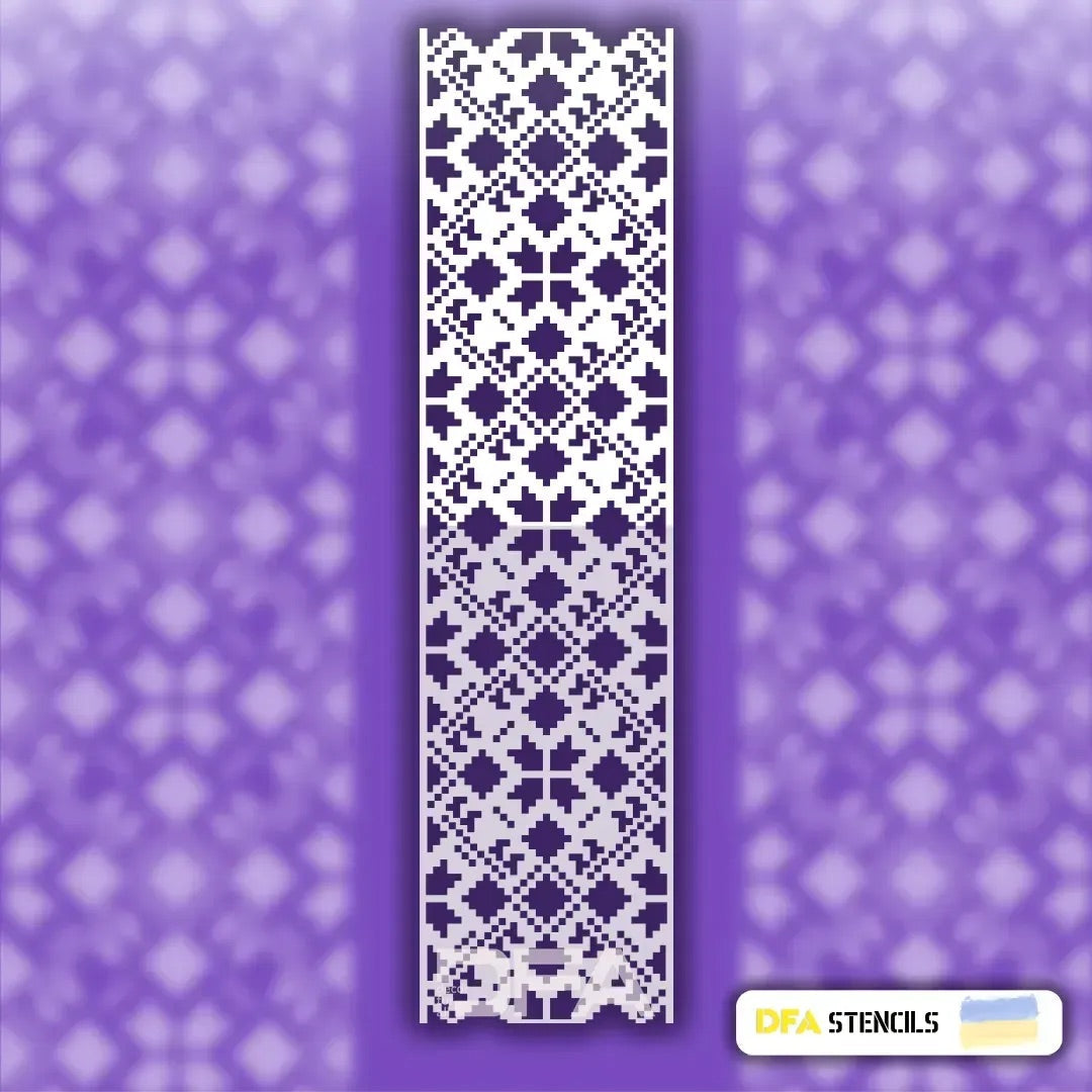 Create a national color: DFA stencil "Embroidery" for your interior 0.3-1 mm (Z00037)