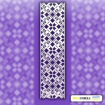 Create a national color: DFA stencil "Embroidery" for your interior 0.3-1 mm (Z00037)