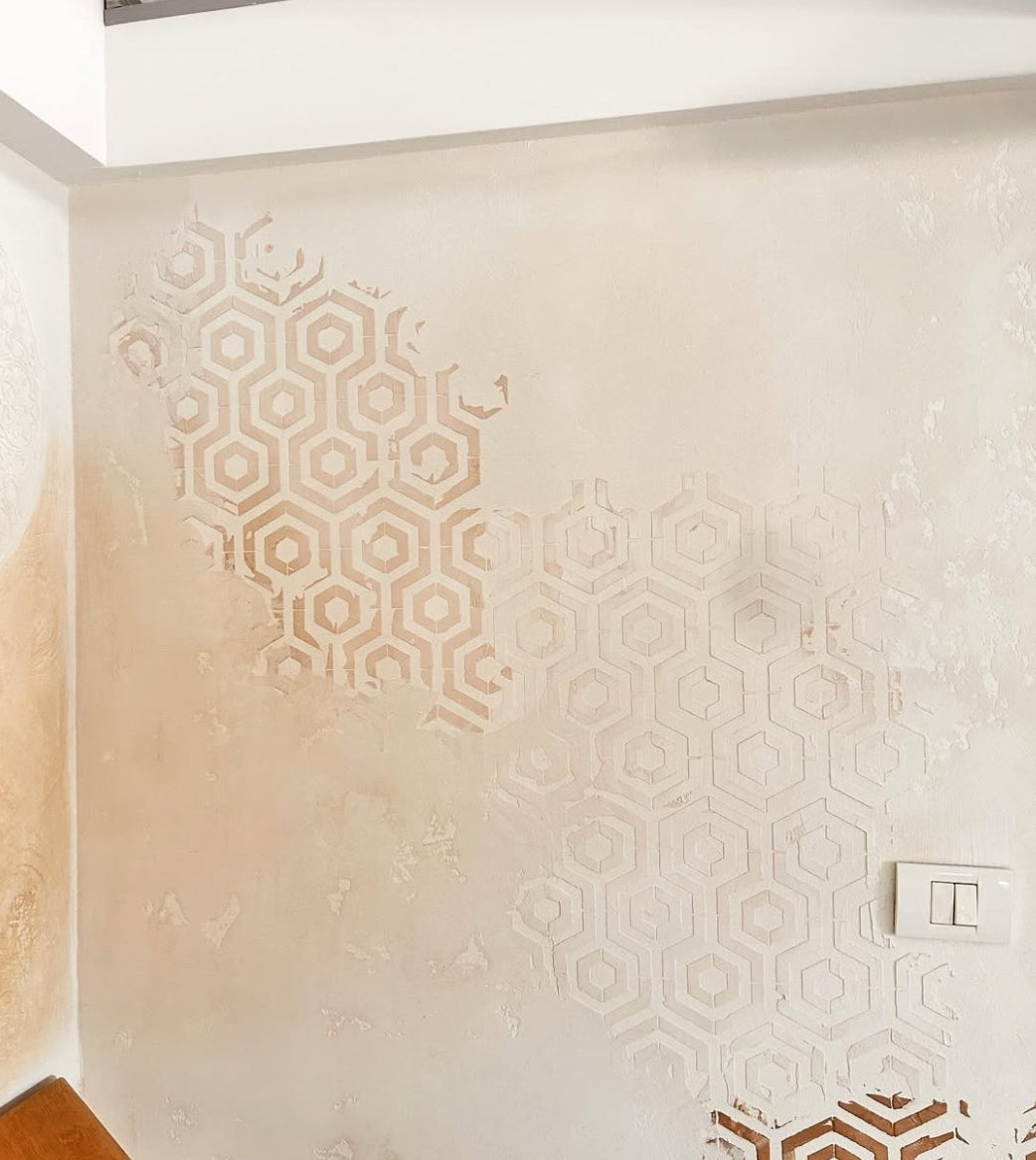 Unique geometric interior design with DFA stencil Geometry 0.3-1mm (G00025)