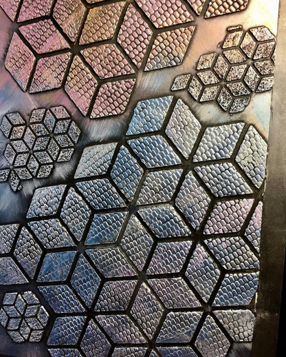 Create creative walls: Geometric ornaments for decorative plaster and paint 0.3-1 mm (G00044)