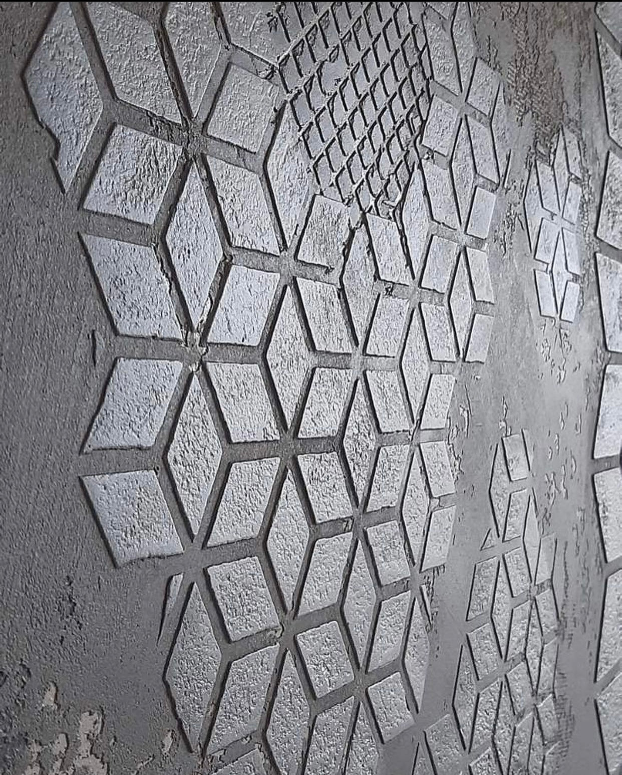 Create creative walls: Geometric ornaments for decorative plaster and paint 0.3-1 mm (G00044)