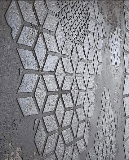 Create creative walls: Geometric ornaments for decorative plaster and paint 0.3-1 mm (G00044)