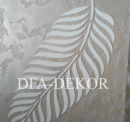 Stencil DFA for decoration Nature Palm leaf for plaster and paint 0.3-1mm (Р00005)