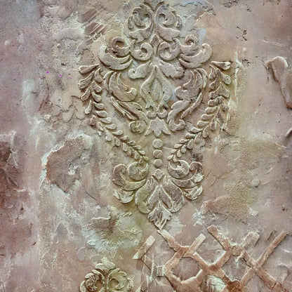 Sophisticated decor: DFA stencil Royal Damascus for unsurpassed walls 0.3-1 mm (D00003)