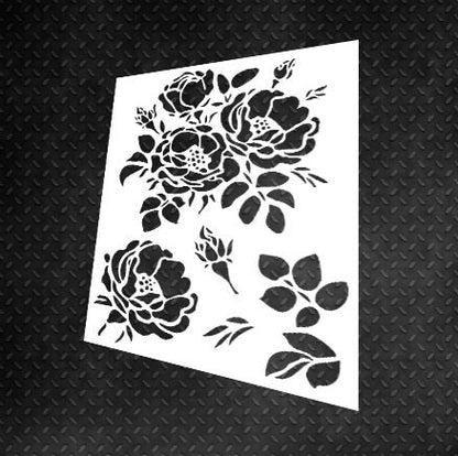 Stencil DFA for decoration Nature Flowers for plaster and paint 0.3-1mm (Р00086)