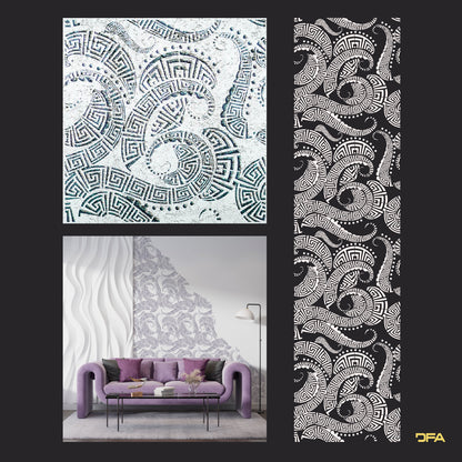 Stencil DFA Square pattern for plaster and paint 0.3-1 mm (K00114)