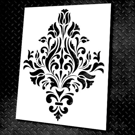 Reusable stencil DFA Damascus, for plaster 0.7 mm (D00005)