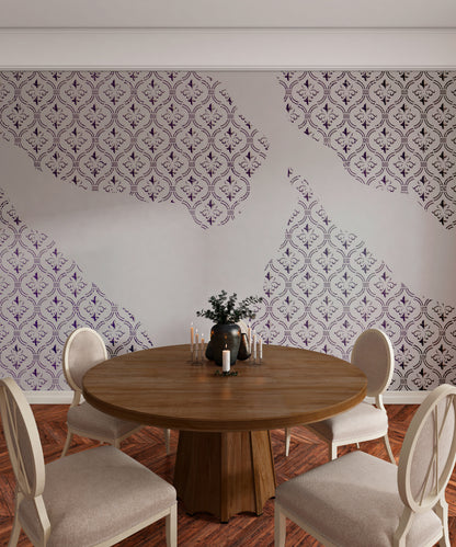 Oriental decor with DFA reusable stencil for plaster and paint 0.3-1 mm (V00079)
