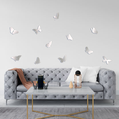 Create a spring mood: Mirror decor DFA Butterflies for the home, 11 pcs (YA00001)