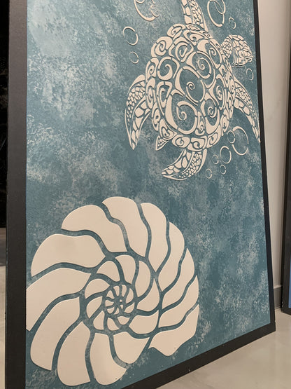 Stencil DFA Animal shell for plaster and paint 0.3-1mm (J00008)