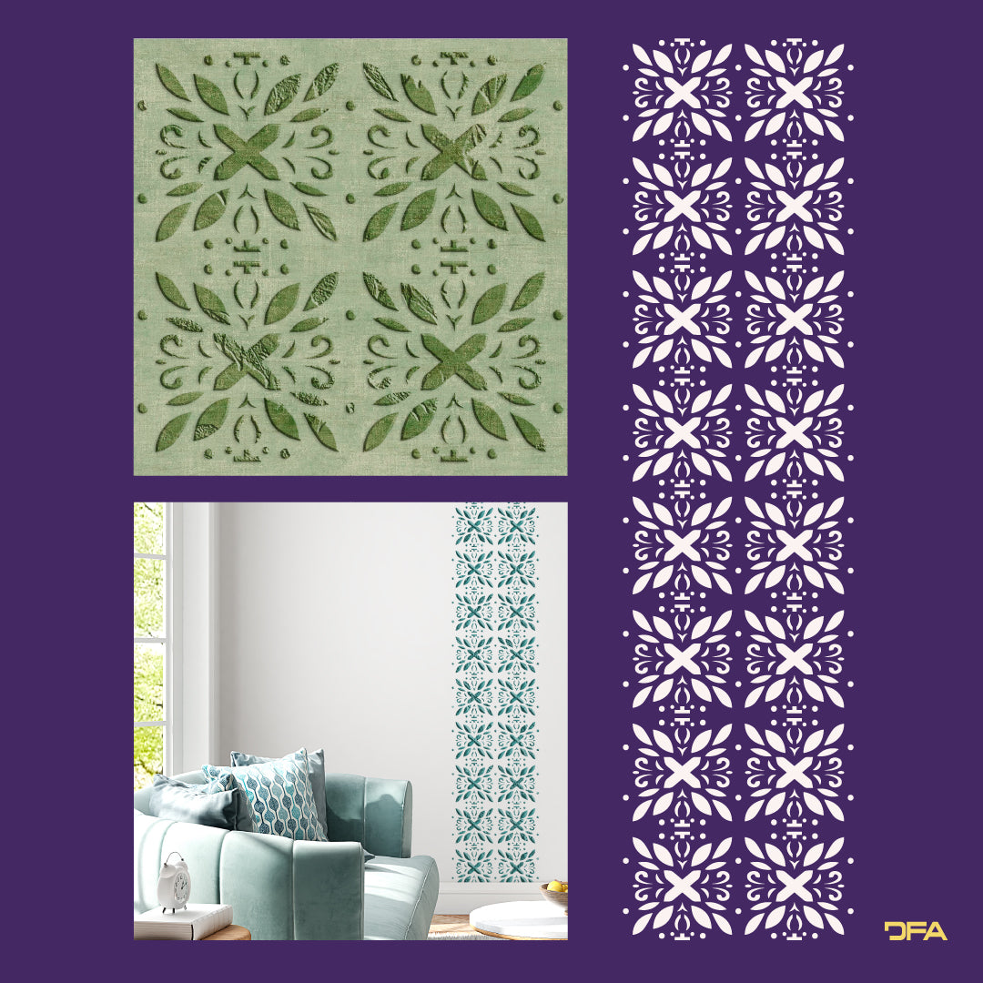 Stencil DFA Square pattern for plaster and paint 0.3-1mm (K00101)