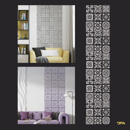 Stencil DFA Square pattern, for plaster and paint 0.3-1mm (K00085)