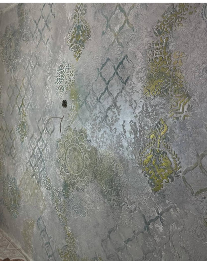 Oriental motifs in a modern interior with a stencil DFA 0.3-1 mm (V00027)