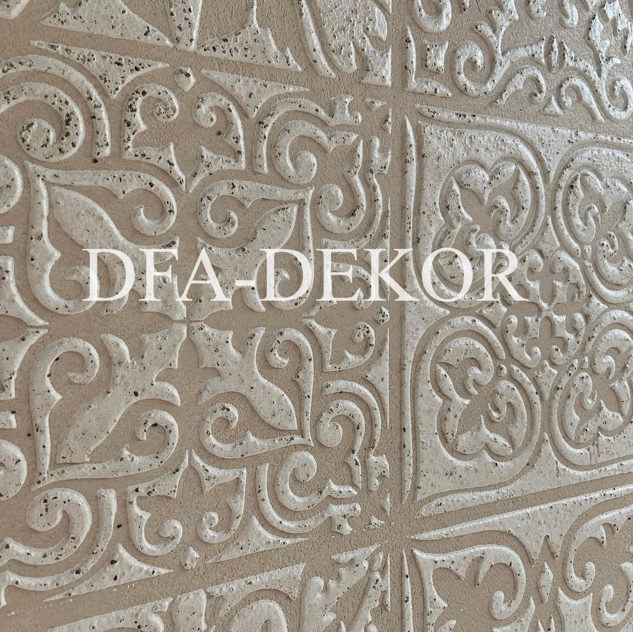 Wall decoration set for plaster and paint 6 Stencils DFA (Square pattern 6 + Round pattern 56 + Damask 11) 0.3-1 mm (N00006)