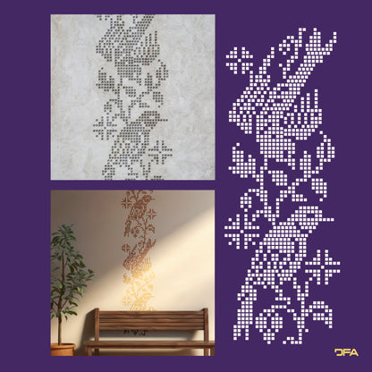 Stencil DFA Embroidery for plaster and paint 0.3-1mm (Z00052)