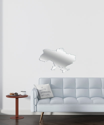 Mirror decor DFA Map of Ukraine: a symbol of unity in your home (YA00041)