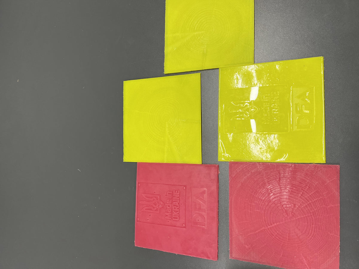 Silicone impression for decoration Tree end (Yellow) W00017