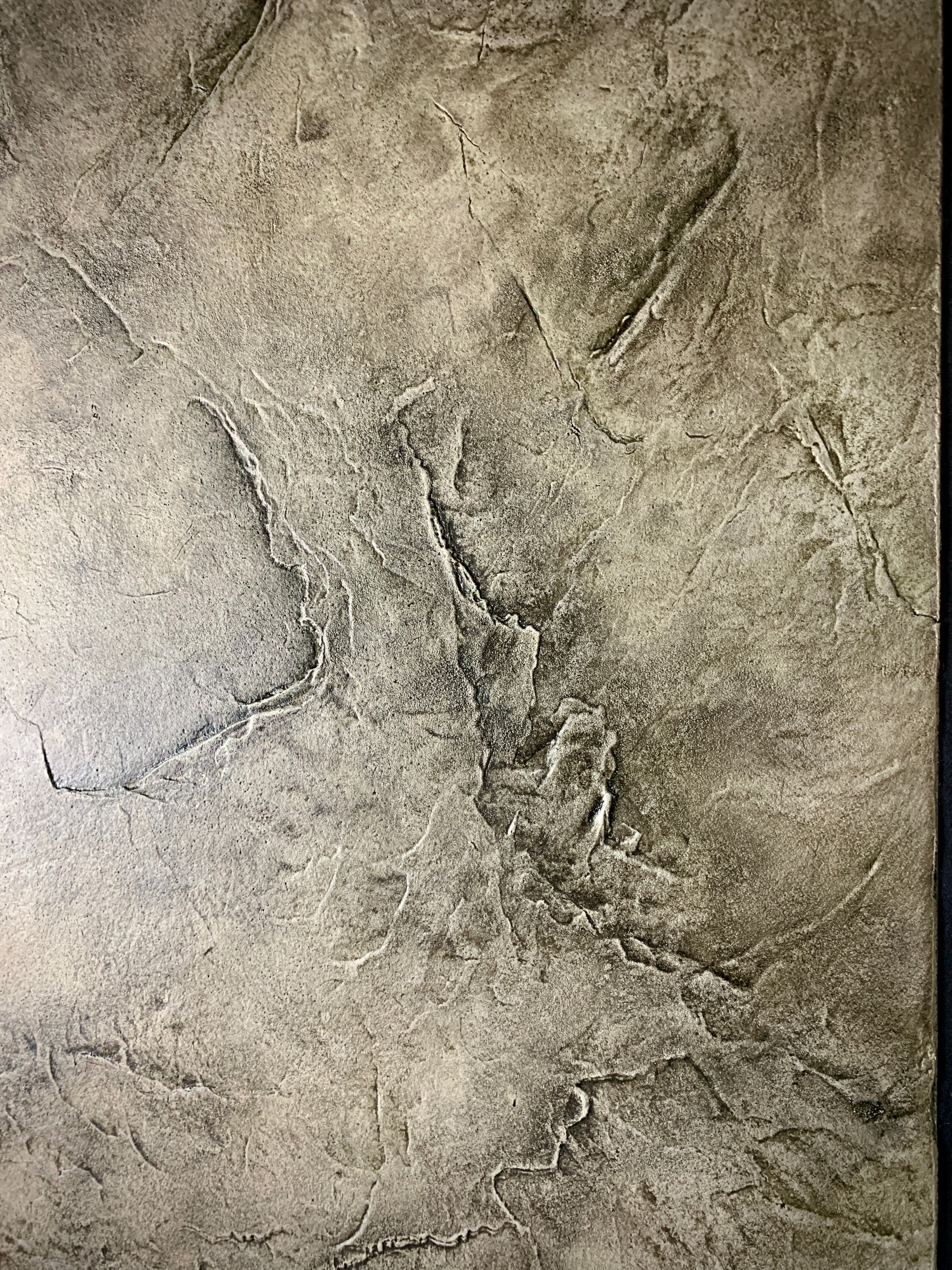 Silicone impression for decoration Stone texture (green) W00005