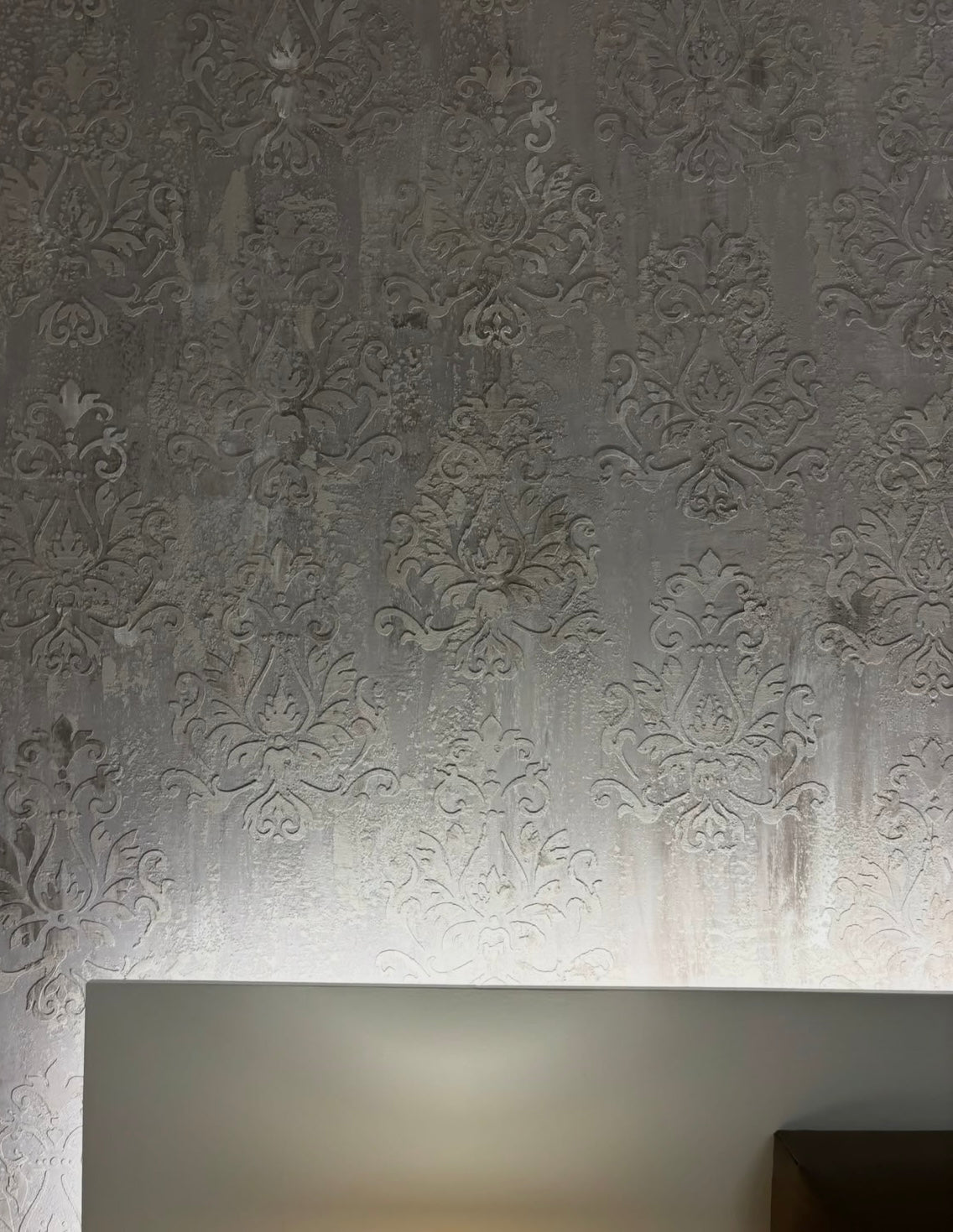 Luxury wall decor stencil DFA Damask for paint and plaster 0.3-1mm (D00045)