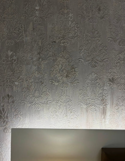 Luxury wall decor stencil DFA Damask for paint and plaster 0.3-1mm (D00045)