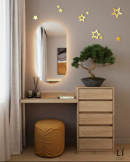 Create a unique interior with DFA Stars mirror decor, 9 pcs (YA00008)