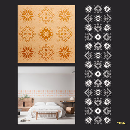 Stencil DFA Embroidery for plaster and paint 0.3-1mm (Z00050)