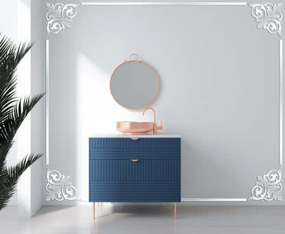 Create a spectacular accent with DFA Mirror Decor Corner Pattern 2pcs/4pcs (YA00039)