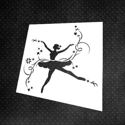 Reusable stencil DFA for plaster and paint 0.3-1mm Ballerina (E00022)