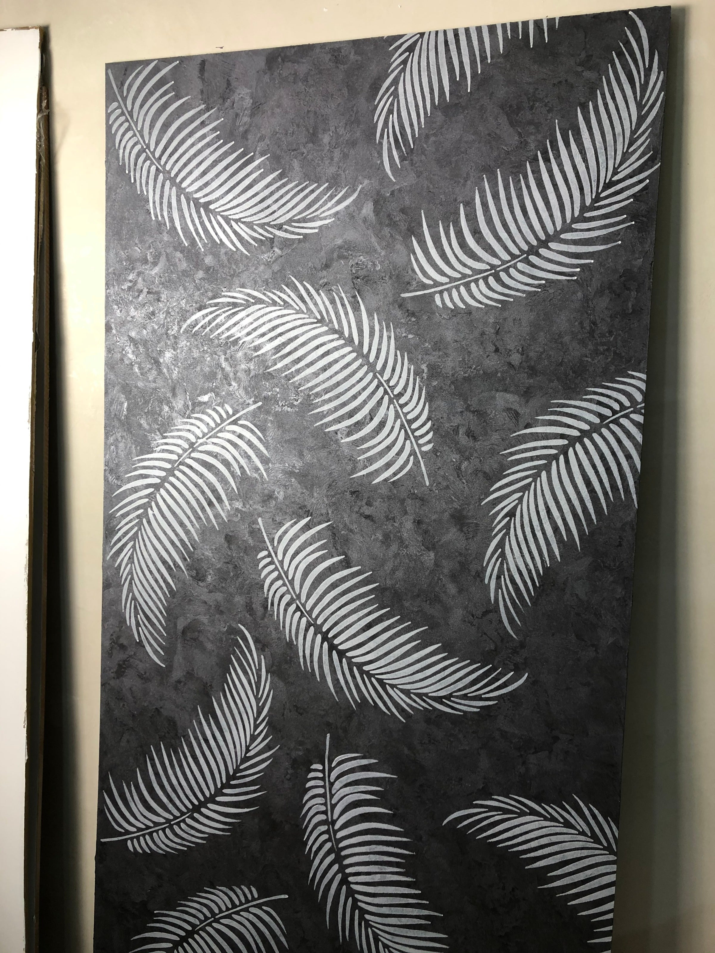 Stencil DFA for decoration Nature Palm leaf for plaster and paint 0.3-1mm (Р00003)