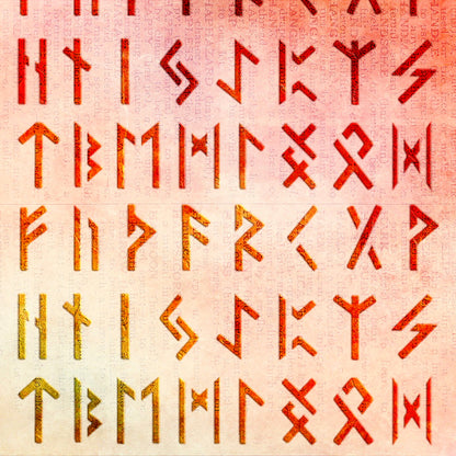 Stencil DFA Runes for plaster and paint 0.3-1 mm (X00132)