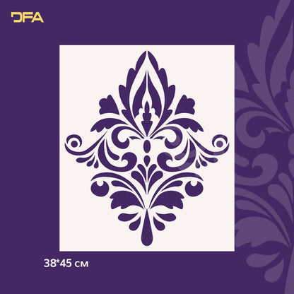 Reusable stencil DFA Damascus, for plaster 0.3-1mm (D00048)