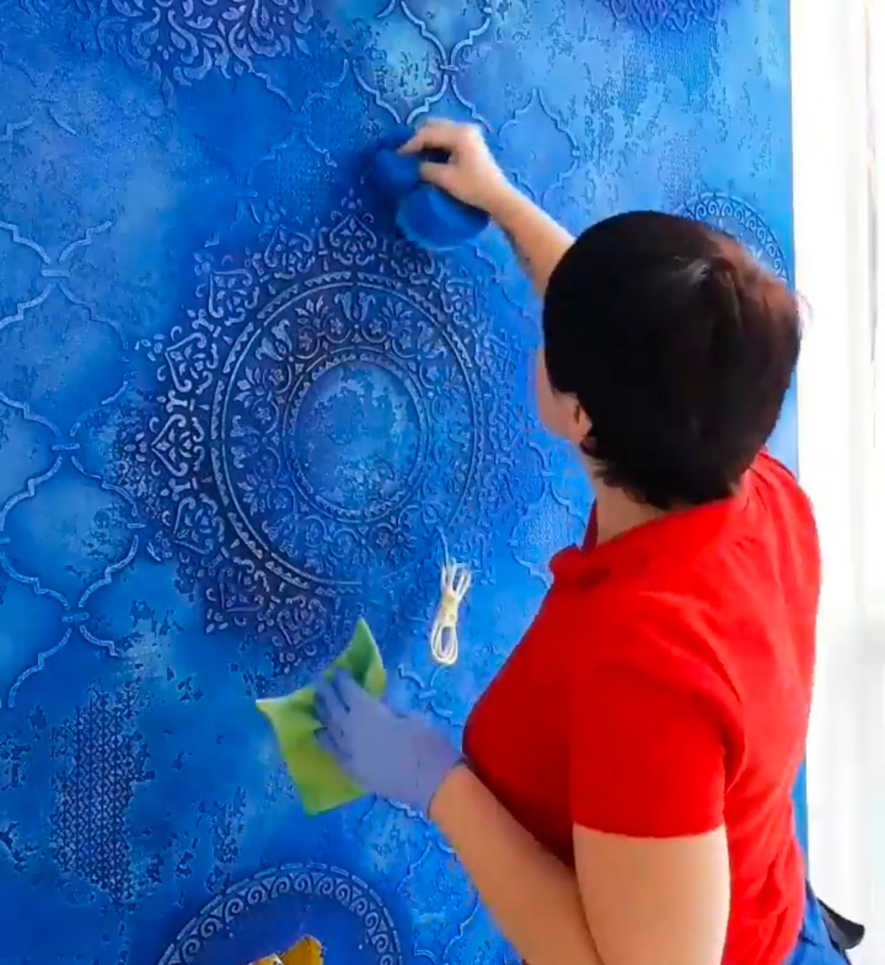 Spectacular circular pattern with DFA stencil - simple, fast, stylish 0.3-1 mm (C00013-d2)
