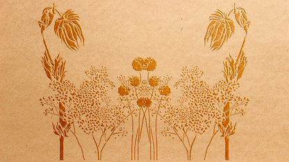 Stencil for walls nature DFA for plaster and paint 0.3-1 mm (P00161)