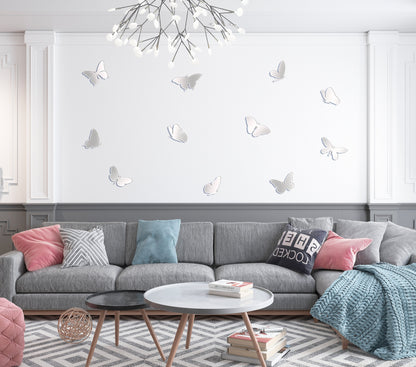 Create a spring mood: Mirror decor DFA Butterflies for the home, 11 pcs (YA00001)
