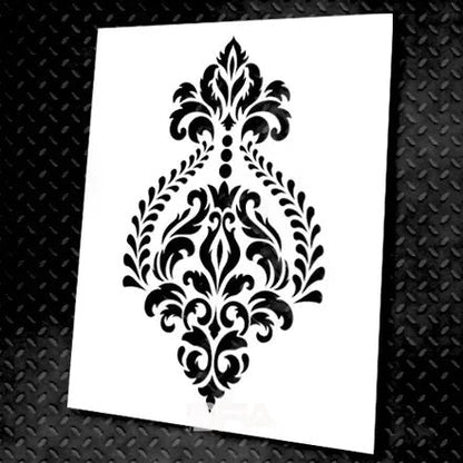Sophisticated decor: DFA stencil Royal Damascus for unsurpassed walls 0.3-1 mm (D00003)