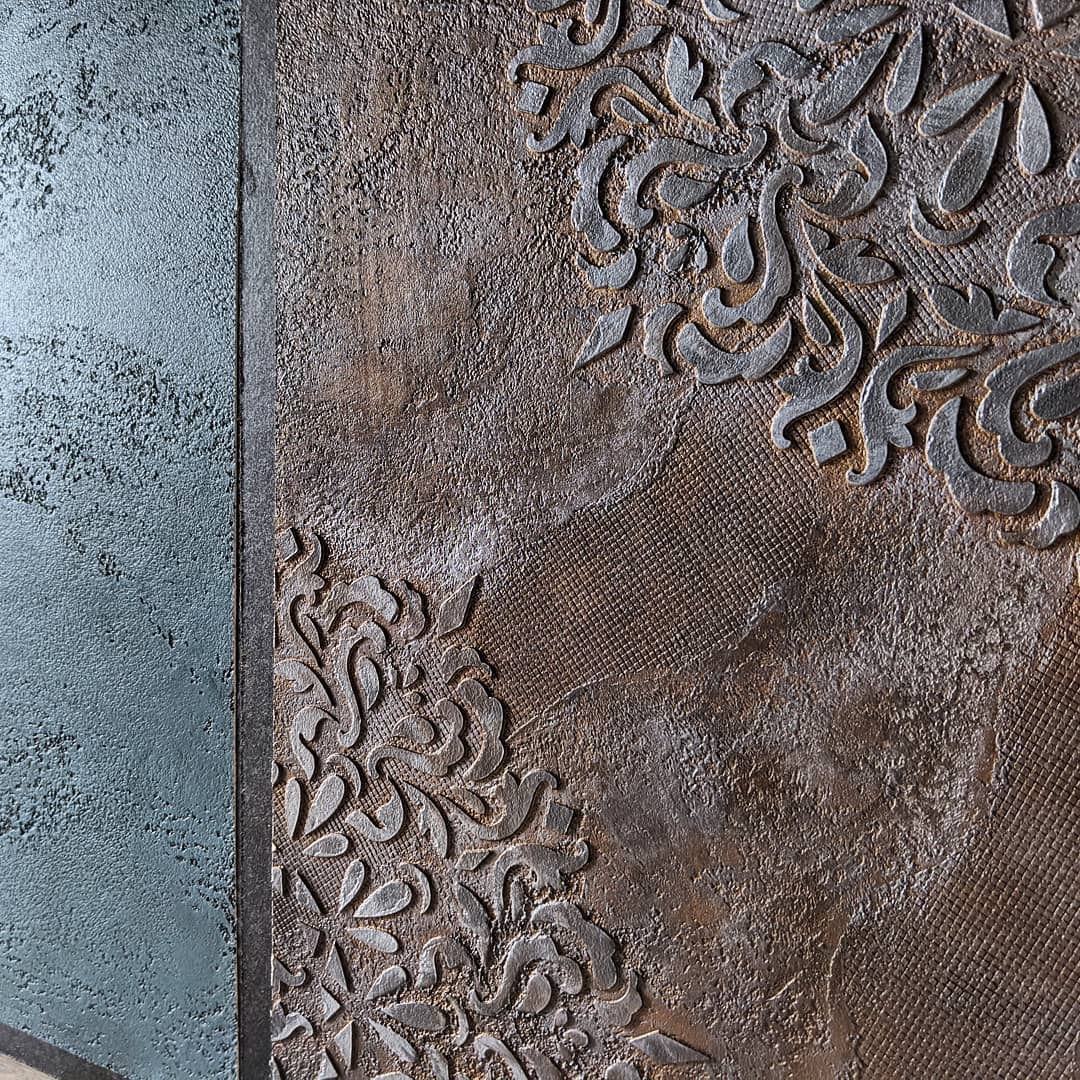 Round patterns DFA - inspiration for an accent wall 0.3-1 mm (С00004-d), 1 mm - Under plaster