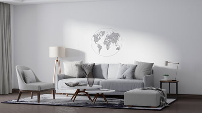 DFA Globe stencil for creating a unique wall design 0.3-1 mm (С00135)