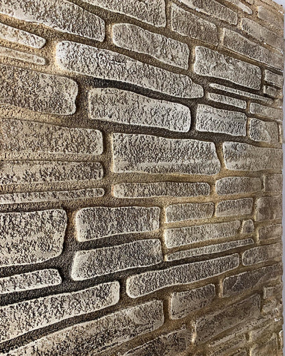 Stencil DFA Facade Wild stone reusable for decorative plaster 80*42 (F00005)