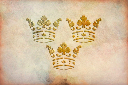 DFA Stencil Oriental Pattern Crown: Luxurious Wall Decor 0.3-1 mm (V00085)