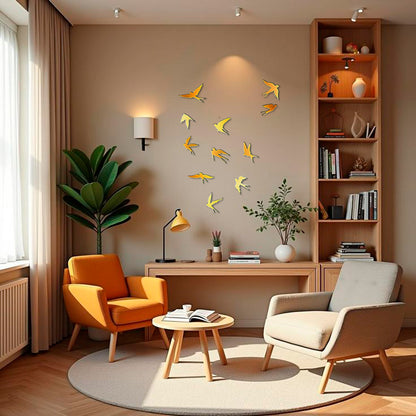 Create your own design: Mirror Birds for unique compositions, 11 pcs (YA00022)