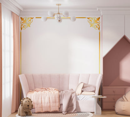 Create a spectacular accent with DFA Mirror Decor Corner Pattern 2pcs/4pcs (YA00039)